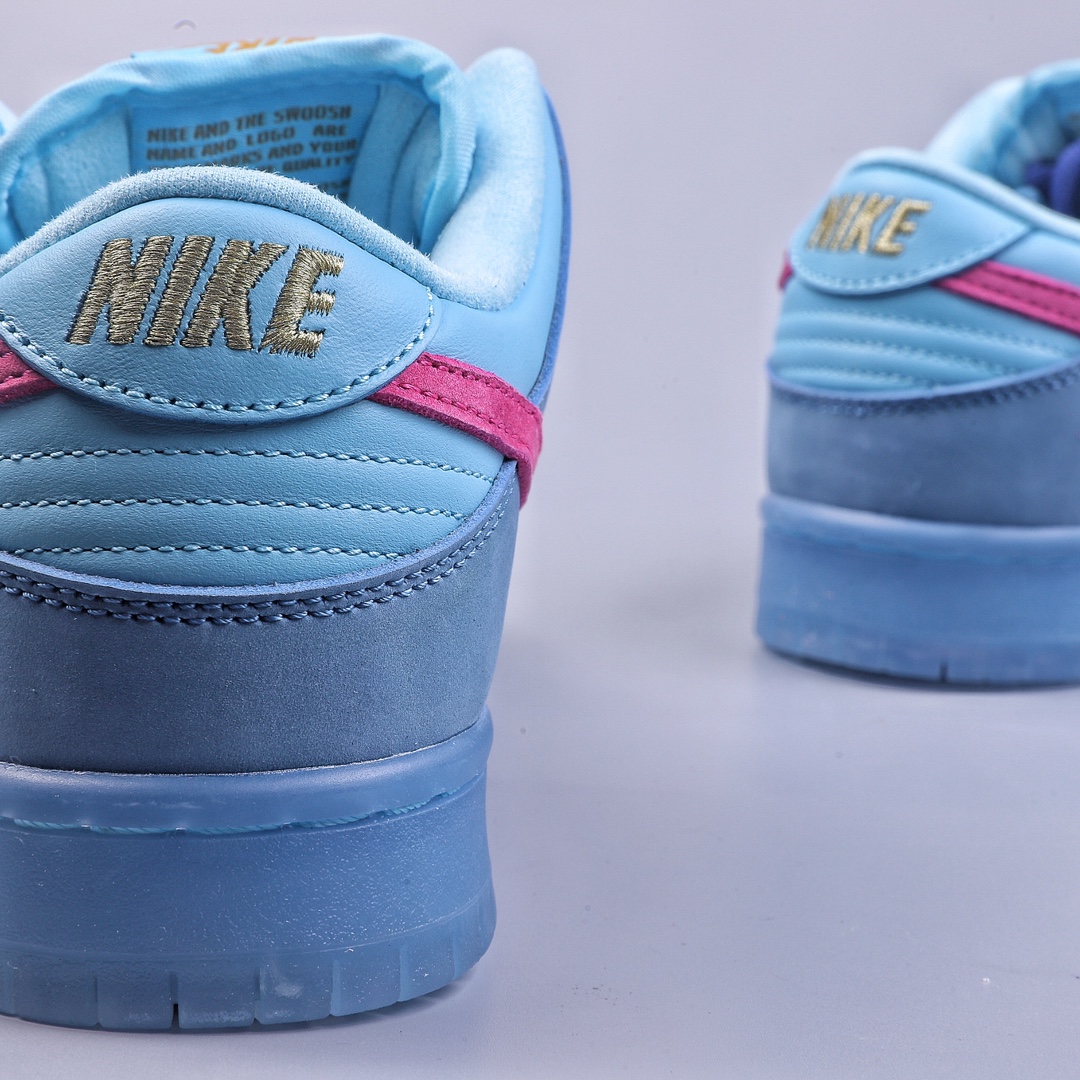 01 Nike Dunk Low Blue Hair Monster joint low-top casual sneakers DO9404-400