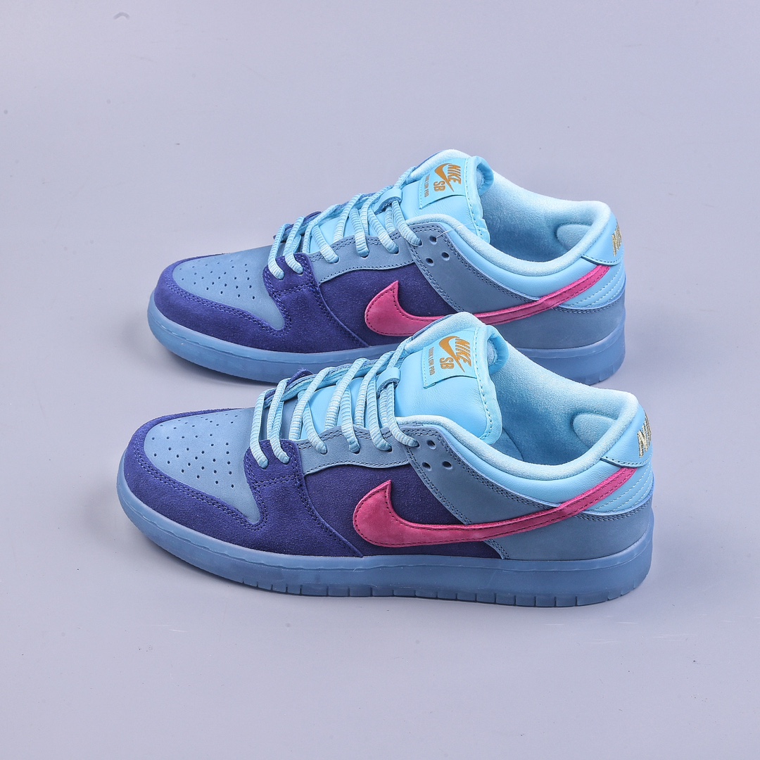 01 Nike Dunk Low Blue Hair Monster joint low-top casual sneakers DO9404-400