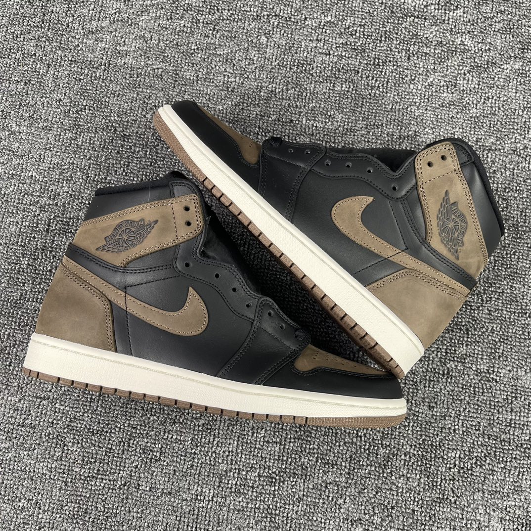 ️工厂清仓大型福利开闸️外贸F版AirJordan1棕黑带原盒原材料原鞋开发同步原鞋盒子尺码40-47.