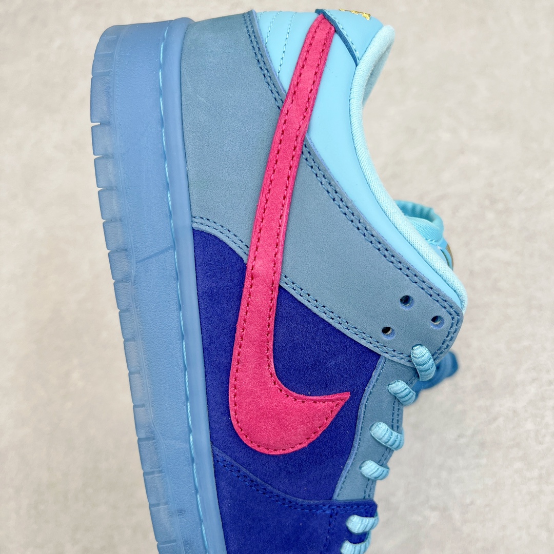 图片[6]-＃AY/GZ纯原福利 Run The Jewels x NK Dunk SB Low 说唱乐队联名 蓝毛怪 货号：DO9404-400 独家原厂航空铝磨具打磨大底 鞋头坡度极致还原 原盒原配 圈内天花板工艺 原厂冲刀 超高清洁度 全鞋零毛边皮料切割 全套原楦原模倾力打造完美版型 采用原厂百宏鞋带以及原厂百宏织唛舌标 内标可供原厂几率过验 原厂中底布黄色点胶 原厂中底布拉帮走线遵循公司 尺码对应库存‼️-选品中心