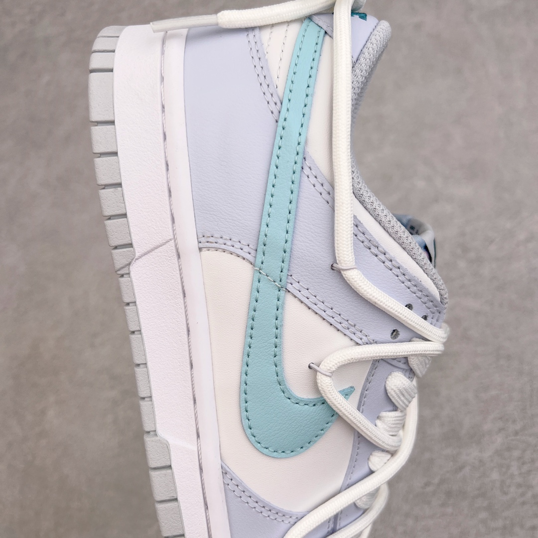 图片[6]-＃YC纯原福利 NK Dunk Low 解构 冰沙薄荷 灰白蓝 FD1232-002 定制系列天花板 无原鞋不开发 全系列得物原鞋一比一校对开发 配色持续更新中 终端对接 优势输出 全套原厂楦头原纸板数据档案倾力打造 原汁原味莞产 极致还原 圈内最强针车工艺 高端零售指定版 广东原厂配套原盒原标 鞋盒分三个尺码段 原厂冲刀 超高清洁度 全鞋零毛边皮料切割 采用原厂百宏鞋带以及原厂百宏织唛舌标 内标可供原厂几率过验 进口原装条纹中底布 四线拉帮白色点胶 原厂拉帮手法遵循公司 原厂电绣 极致还原 尺码：35.5 36 36.5 37.5 38 38.5 39 40-选品中心