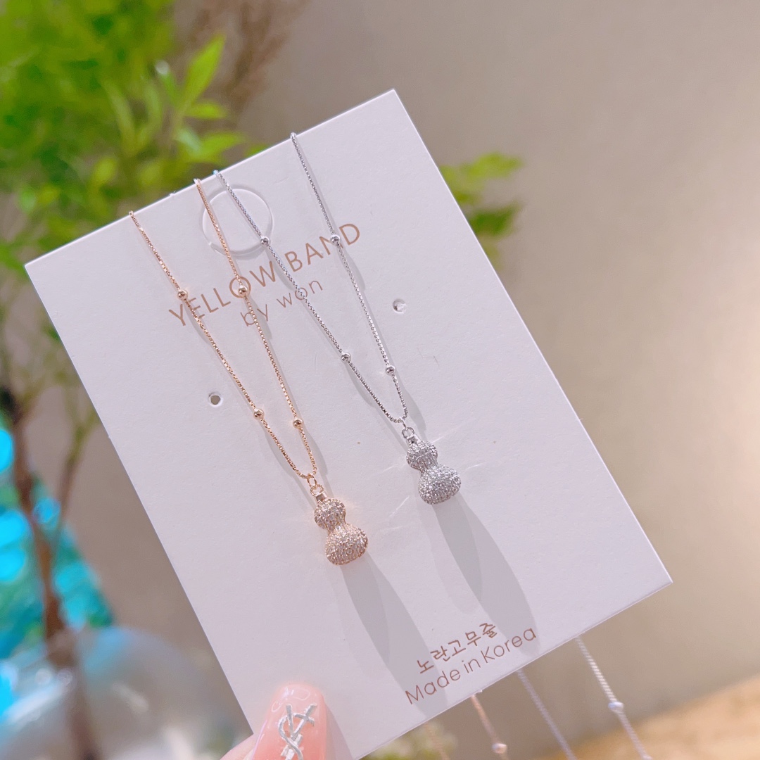 S925 Sterling Silver Necklace Light Luxury Wedding Favor Silver