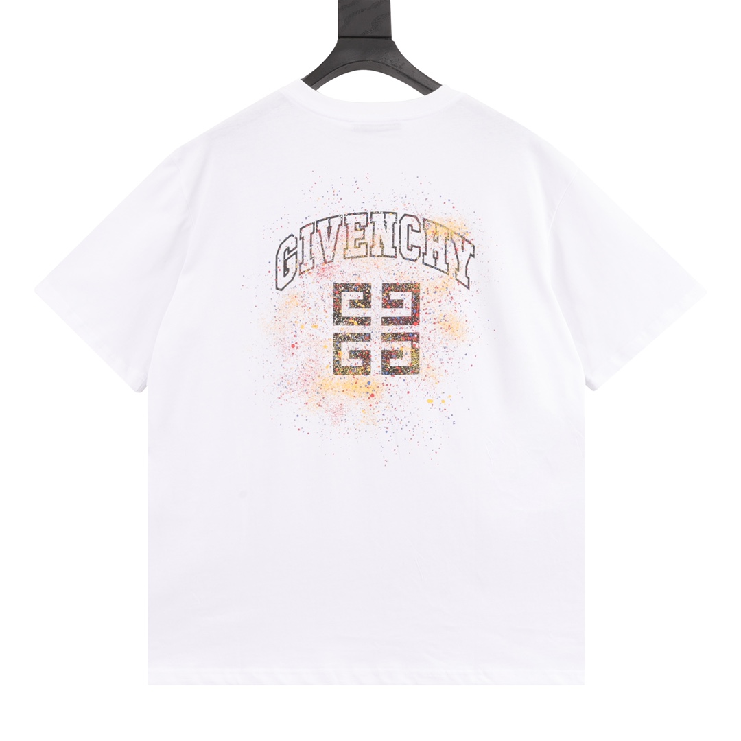 Givenchy/纪梵希 泼墨字母印花圆领短袖