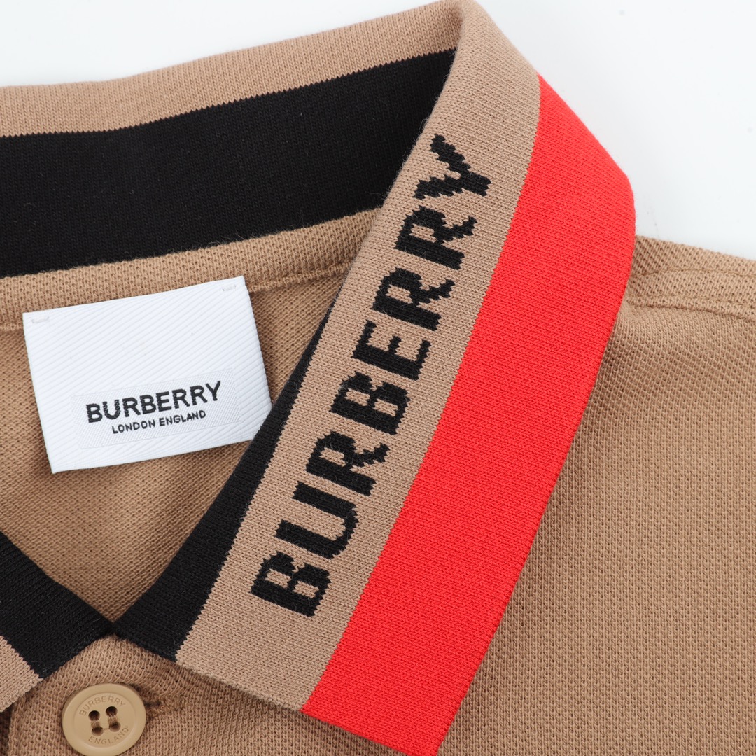 Burberry/巴宝莉 经典领口刺绣短袖Polo衫