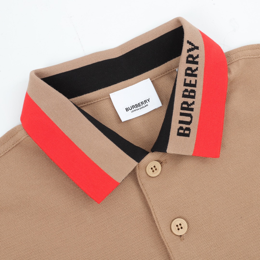 Burberry/巴宝莉 经典领口刺绣短袖Polo衫