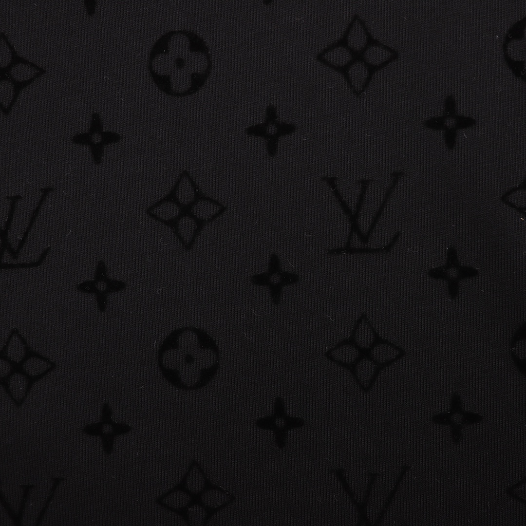 LouisVuitton/路易威登 提花植绒情侣装短袖T恤