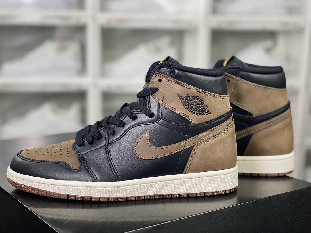 Air Jordan 1 Retro High OG ”Palomino” AJ1 generation basketball shoes ”Black Brown Mocha Small Barb” DZ5485-020