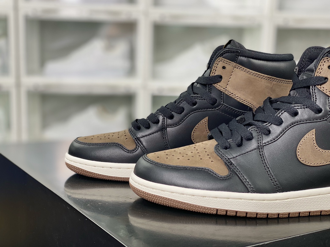 Air Jordan 1 Retro High OG ”Palomino” AJ1 generation basketball shoes ”Black Brown Mocha Small Barb” DZ5485-020