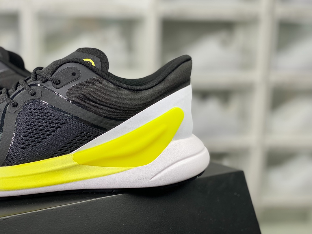 Lululemon W Blissfeel Run Low Bliss series low-top jogging shoes ”mesh black and white fluorescent yellow gradient” LW9EF1S 01-22