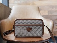 2023 Replica Wholesale Cheap Sales Online
 Gucci GG Supreme Bags Handbags Beige Brown Canvas Mini