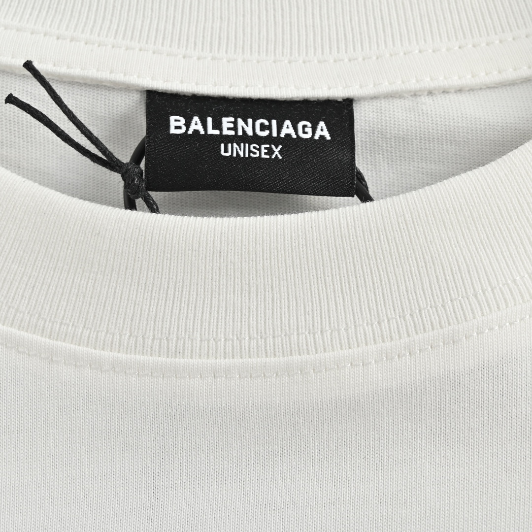 Balenciga/巴黎世家 23ss 立体字母logo印花短袖