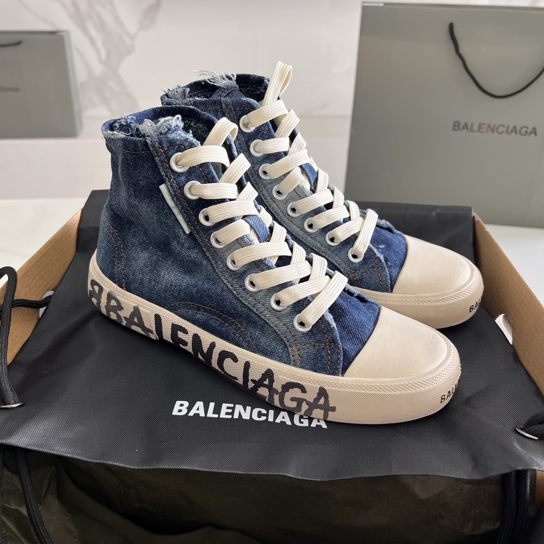 Balenciaga Skateboard Shoes Canvas Shoes Casual Shoes Half Slippers Black Pink Red White Unisex Canvas Rubber Spring/Summer Collection Vintage High Tops