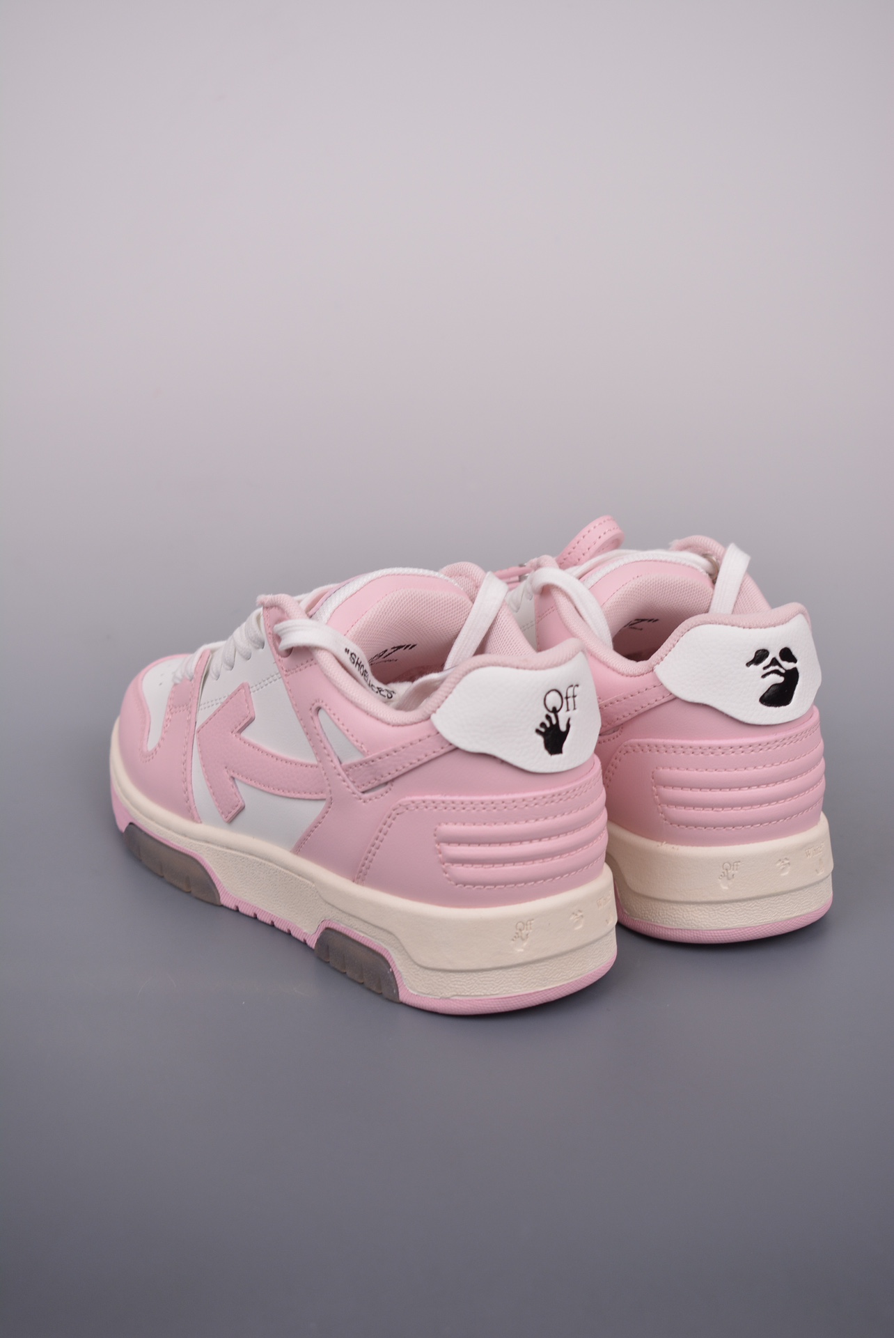 OFF-WHITE Out Of Office 低帮系带时尚板鞋 街头运动元素 双色设计  OWIA259C99LEA0033001