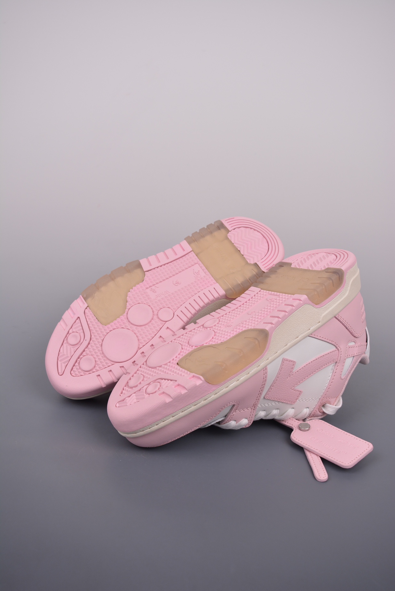 OFF-WHITE Out Of Office 低帮系带时尚板鞋 街头运动元素 双色设计  OWIA259C99LEA0033001