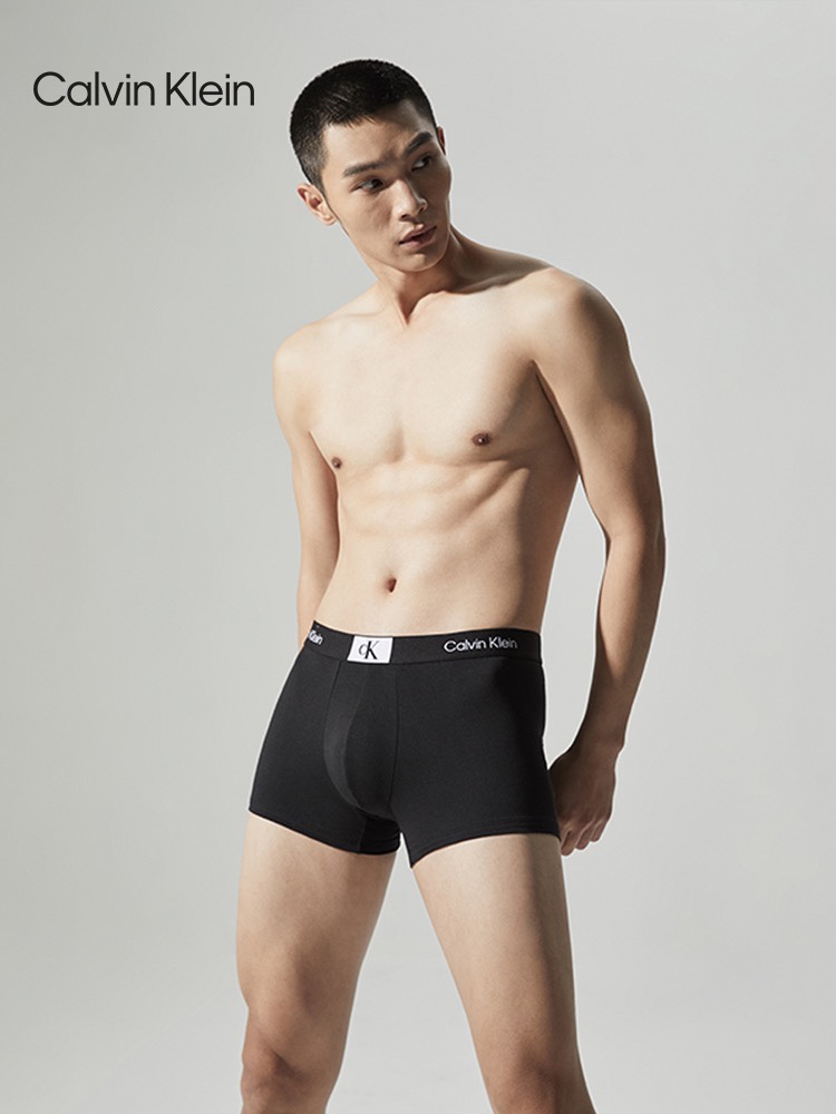 王牌款【父亲节礼盒】Calvin Klein【CK96系列】CK夏季23新品棉质防夹臀内裤男士四角平角裤