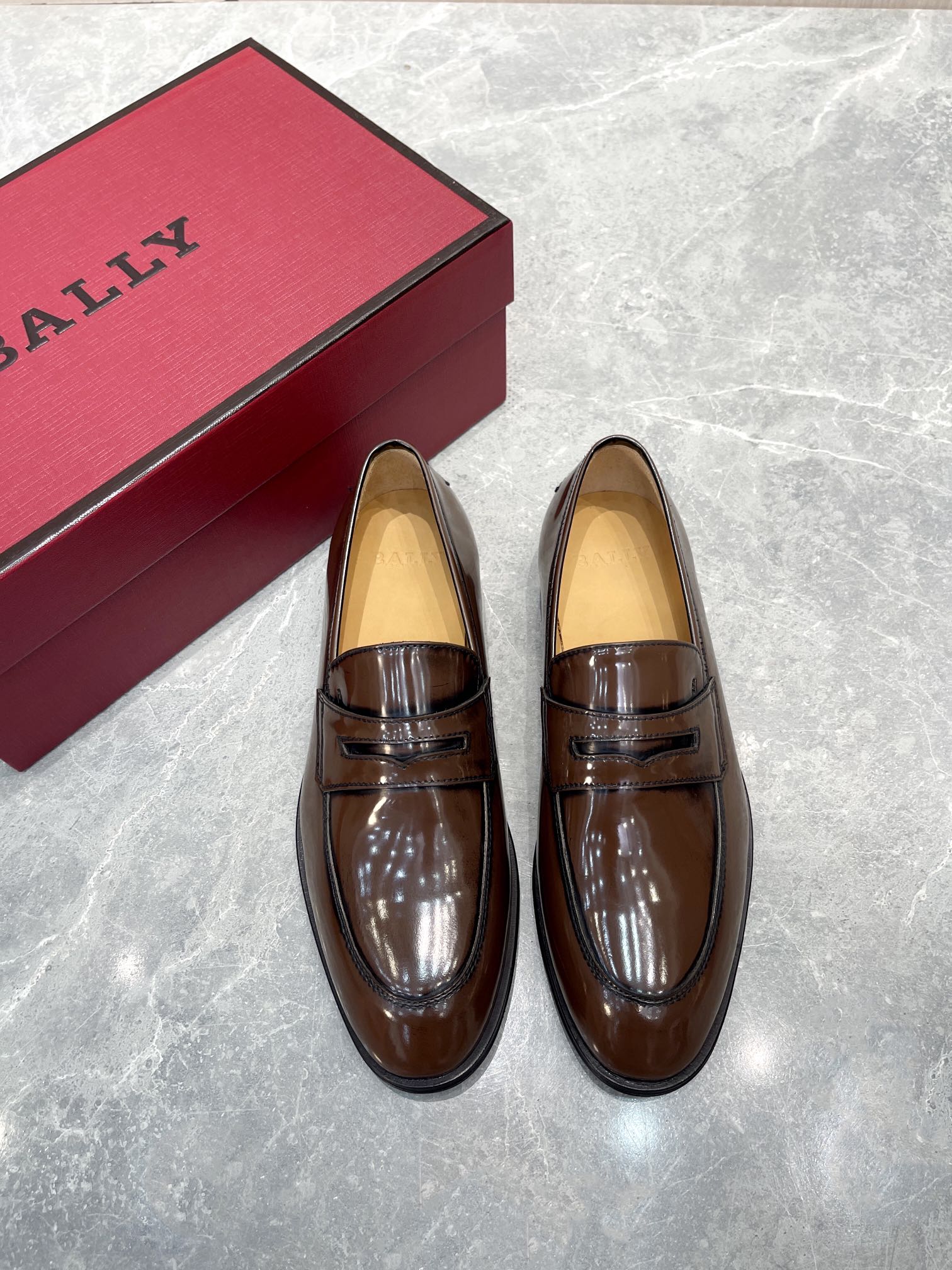 Nuevo modelo de zapatos casuales clásicos de cuero BALLY, exquisitas costuras a mano, detalles de mano de obra comparab…