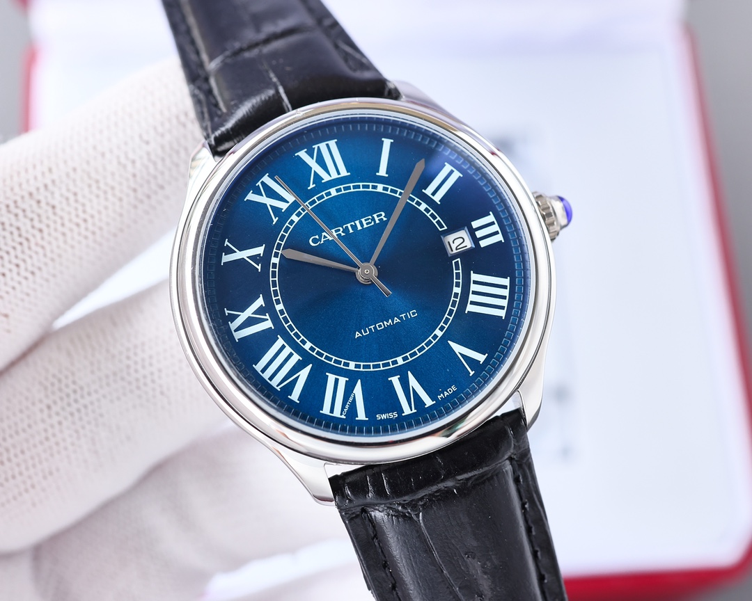 Cartier メンズ腕時計 - 自動機械式、316ステンレススチール製