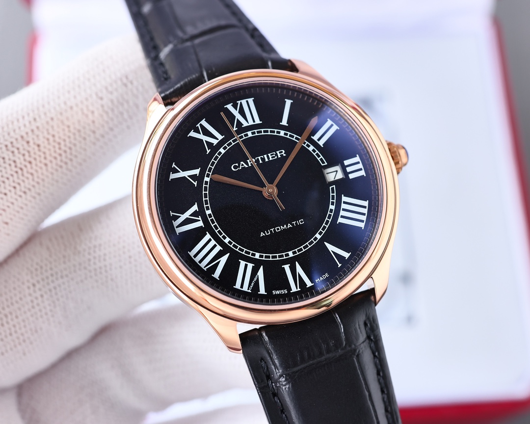 Cartier メンズ腕時計 - 自動機械式、316ステンレススチール製