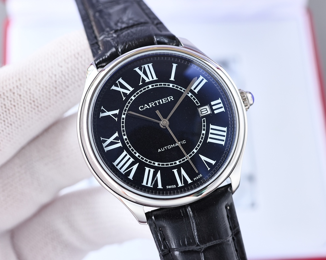 Cartier メンズ腕時計 - 自動機械式、316ステンレススチール製