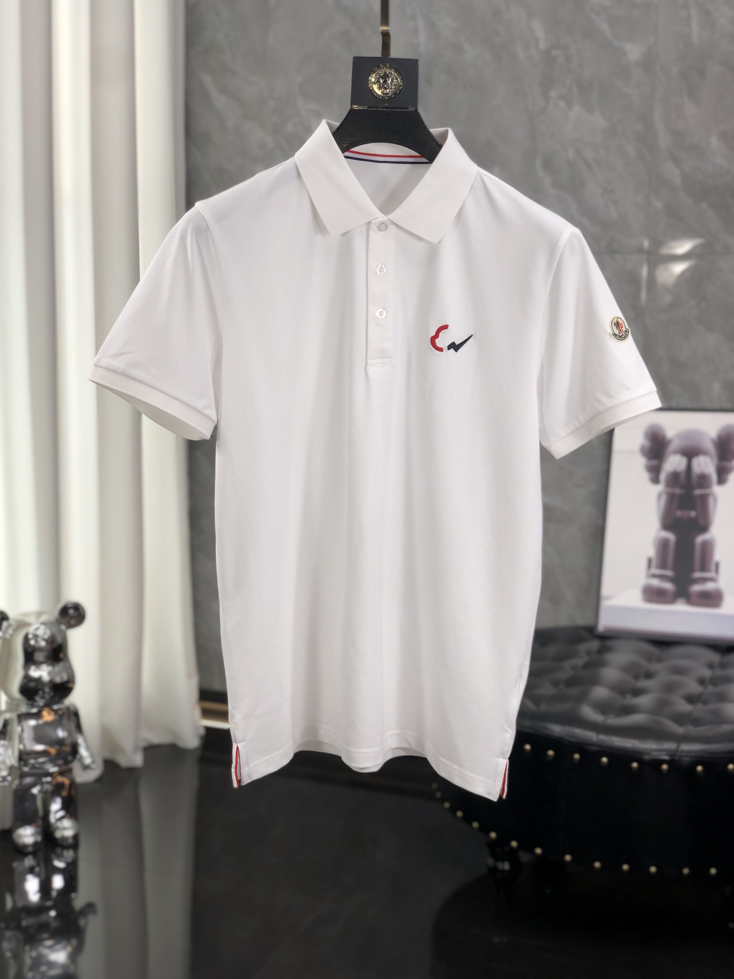 Moncler Clothing Polo T-Shirt Cotton Short Sleeve