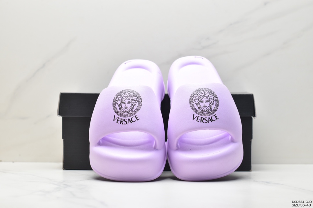 Versace/Versace Medusa Slide Sandals Medusa head pattern slippers