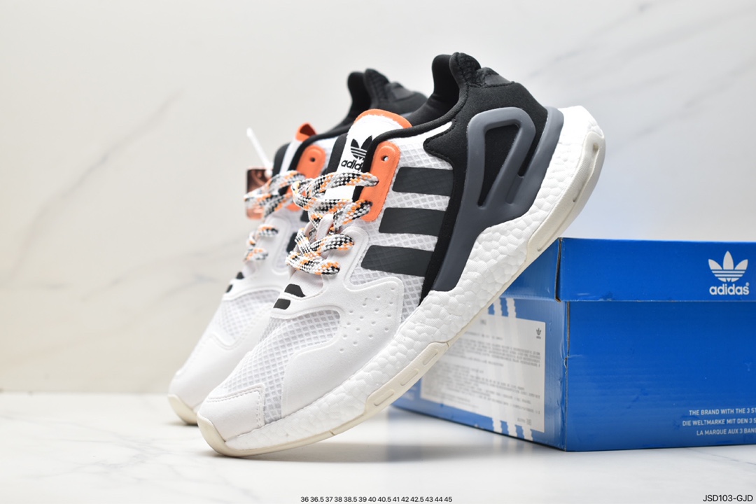 Brand new Adidas AD Clover Originals 2020 Day Jogger Boost jogger series high elastic retro casual sports running shoes FX5996