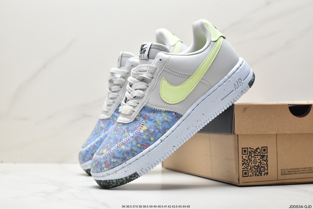 Nike Air Force 1 Crater Flyknit Low Air Force 1 low-top sports and leisure sneakers CT1986-400