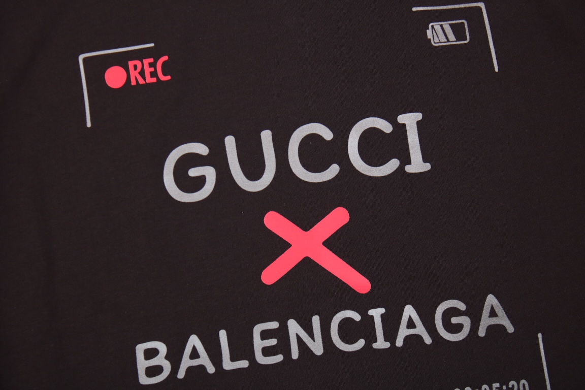 Gucci x Balenciaga 23SS 字母logo 短袖