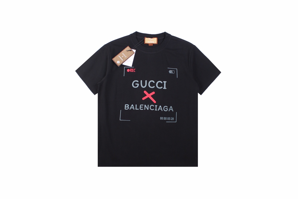 Gucci x Balenciaga 23SS 字母logo 短袖