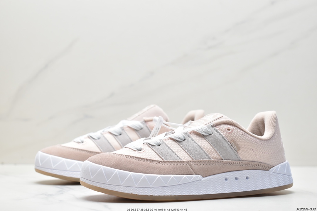 Adidas Originals Adimatic Low Hemp”Pink Crystal White”Matic series low-top sneakers ”Pink Crystal White” HQ6909