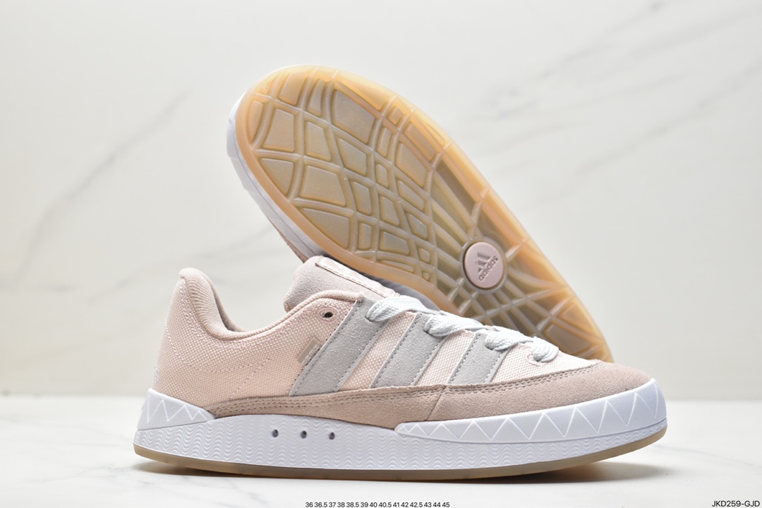 Adidas Originals Adimatic Low Hemp”Pink Crystal White”Matic series low-top sneakers ”Pink Crystal White” HQ6909