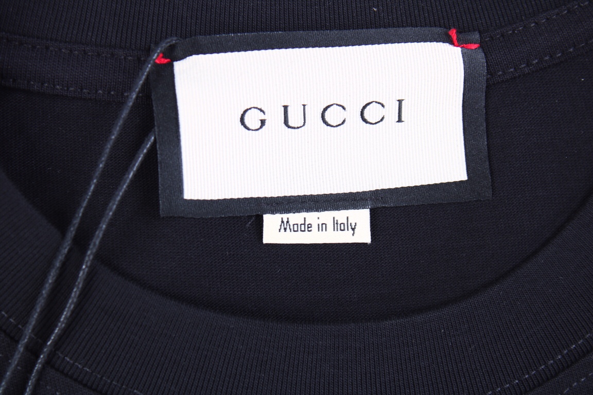 GUCCI/古驰23ss渐变logo印花短袖T恤