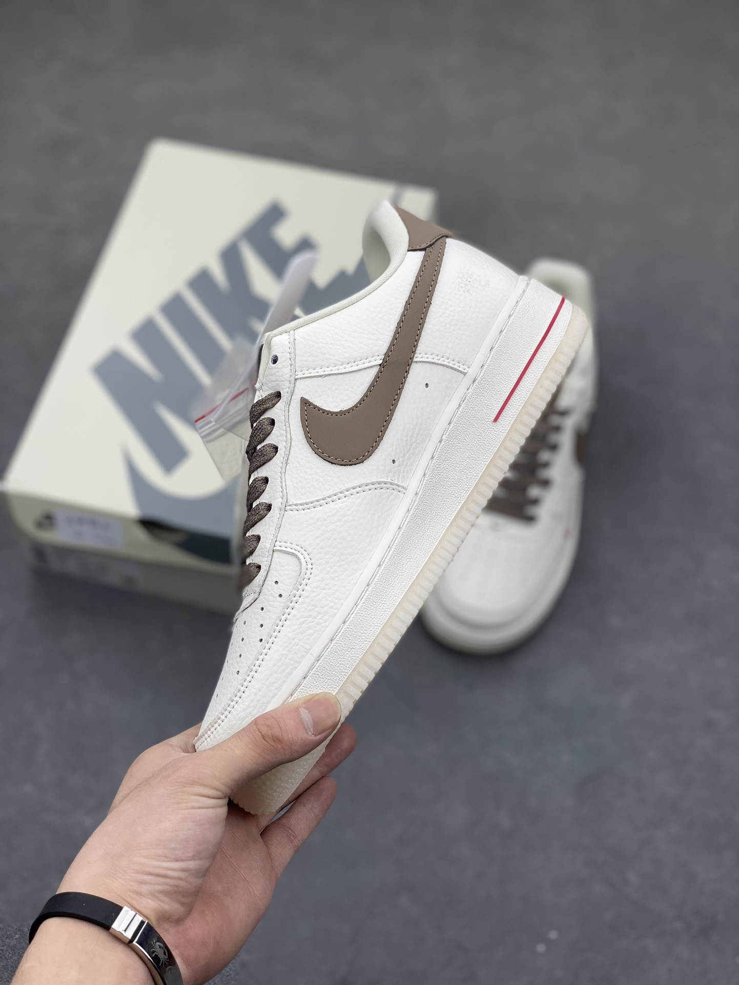 Nike Air Force 1 '07 Low Stussy Collab Crystal Milk Coffee Sneakers 4 i1686333430 6615 3