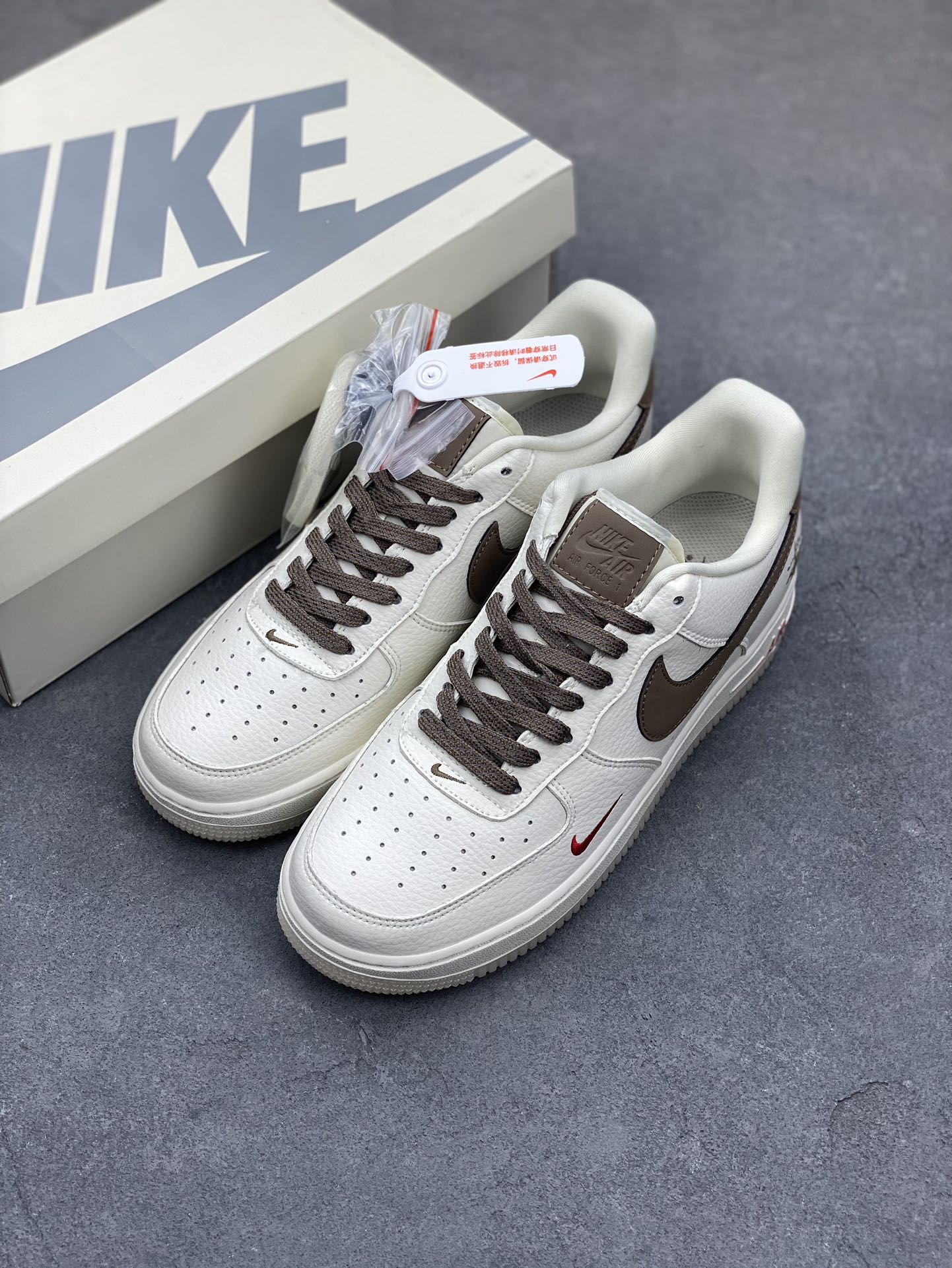 Nike Air Force 1 '07 Low Stussy Collab Crystal Milk Coffee Sneakers 8 i1686333430 8532 7