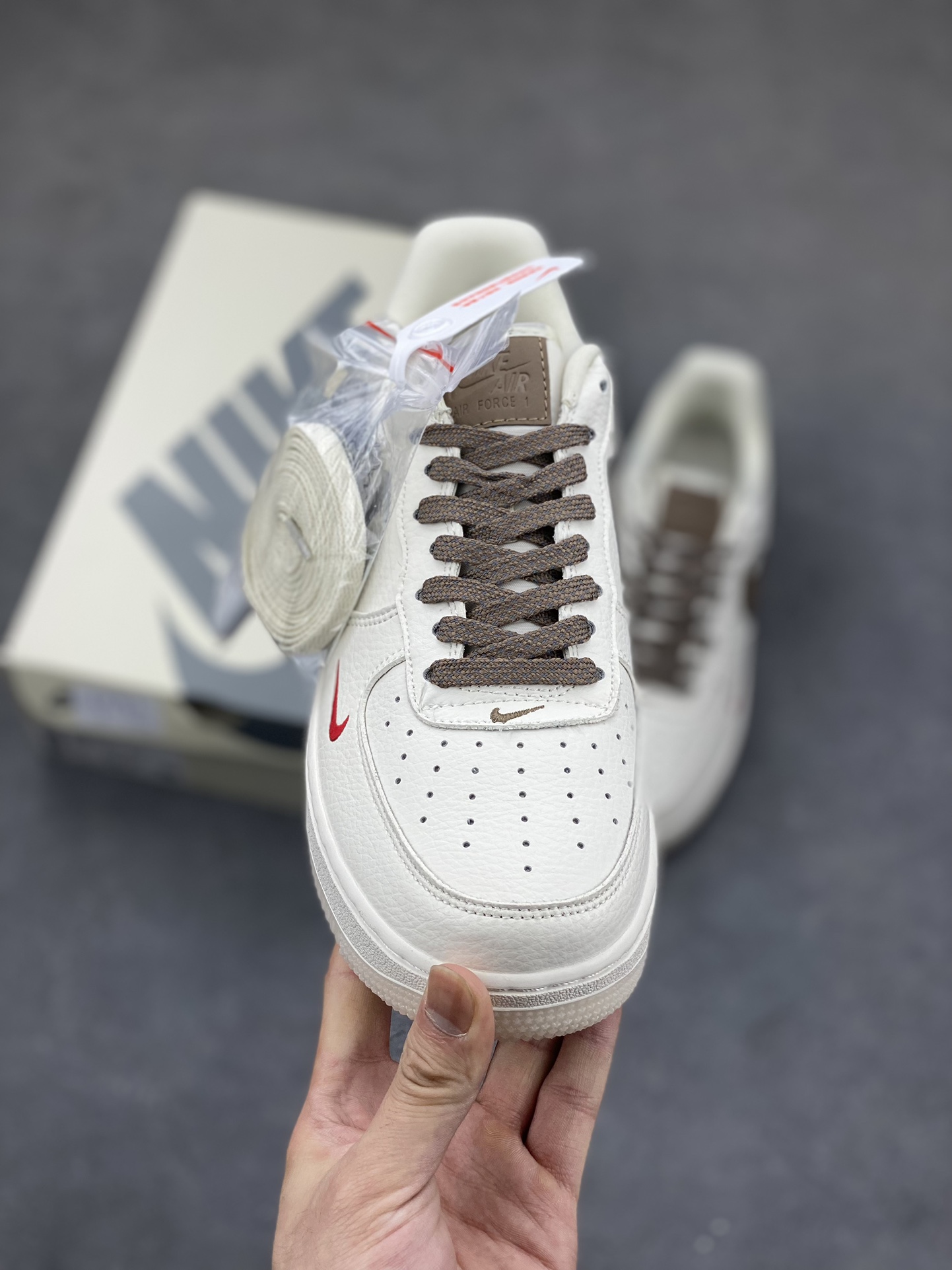 Nike Air Force 1 '07 Low Stussy Collab Crystal Milk Coffee Sneakers 3 i1686333430 9428 2