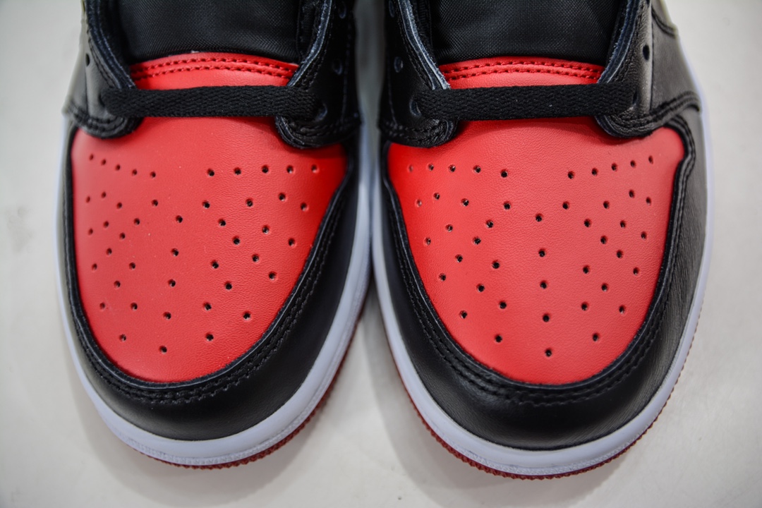 DG version Dongguan original channel high-end goods Air Jordan 1 Low OG series black and red color 705329-001