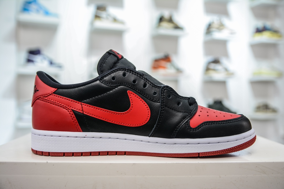 DG version Dongguan original channel high-end goods Air Jordan 1 Low OG series black and red color 705329-001