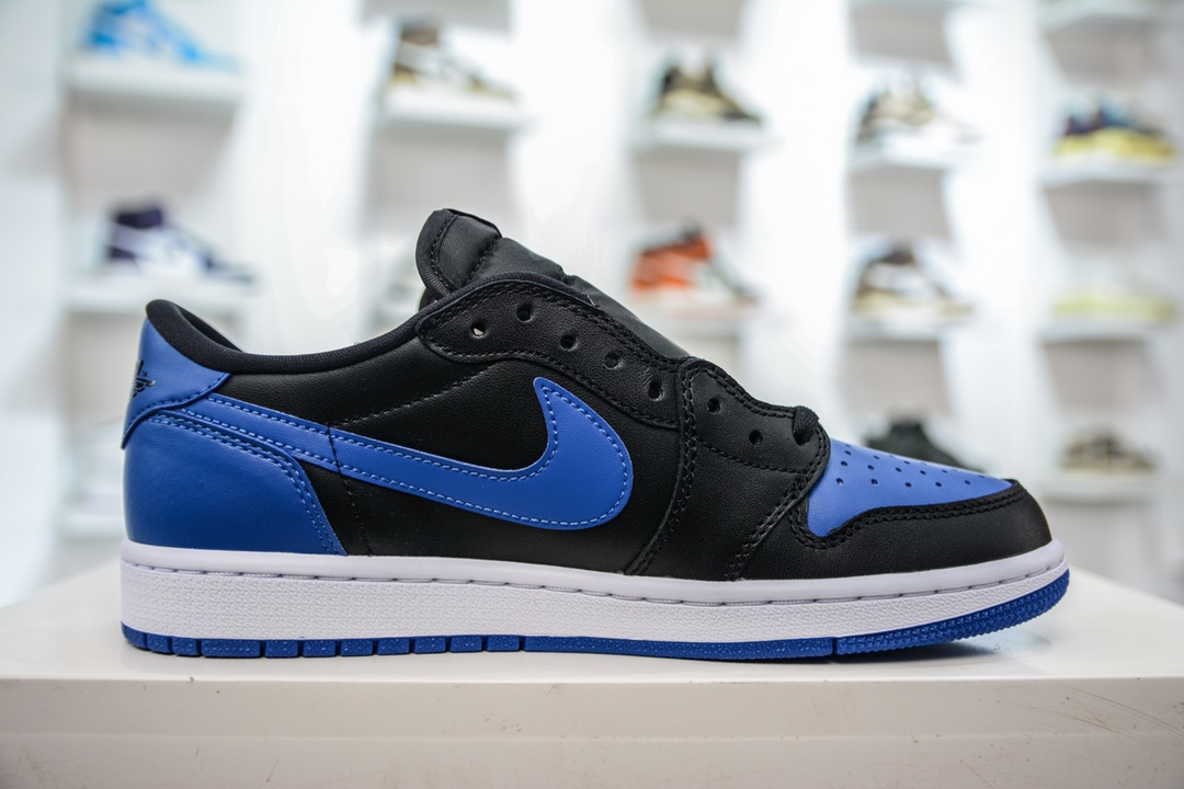 DG version Dongguan original channel high-end goods Air Jordan 1 Low OG series black and blue color 705329-004