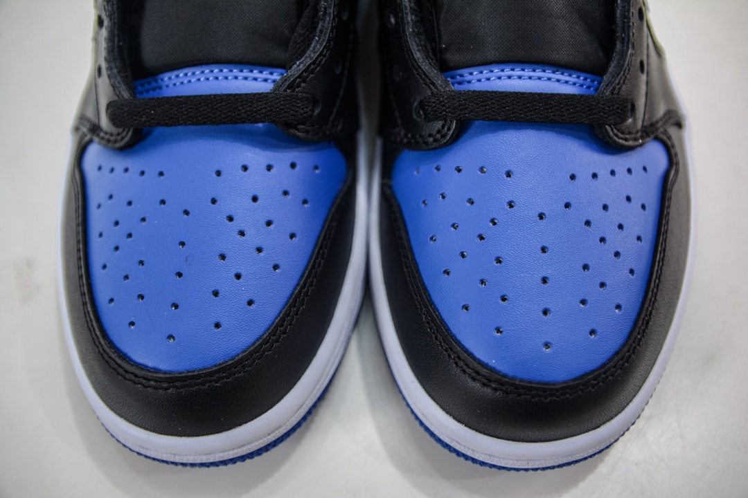 DG version Dongguan original channel high-end goods Air Jordan 1 Low OG series black and blue color 705329-004