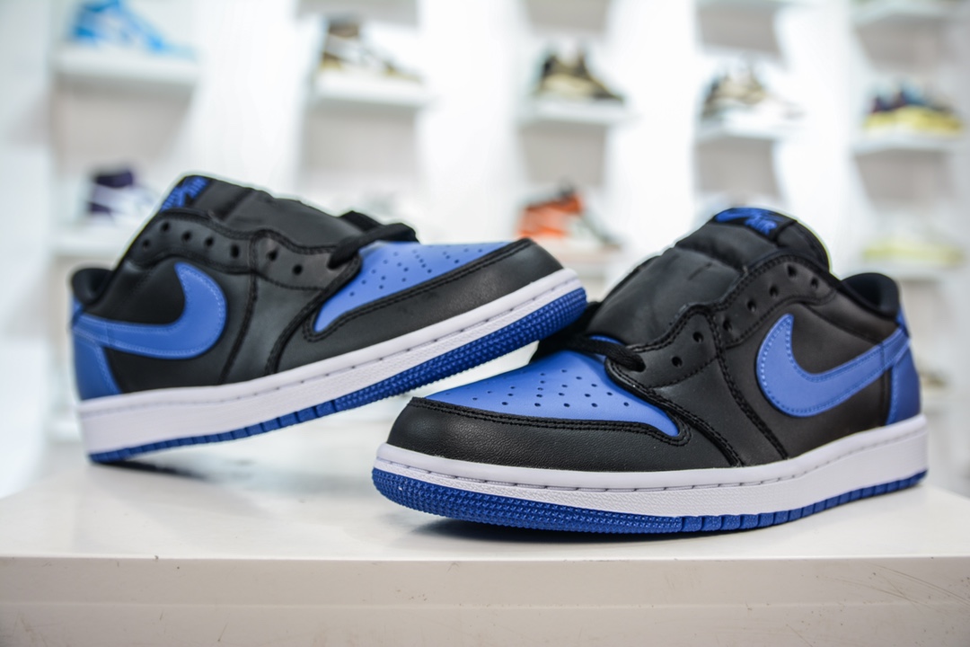 DG version Dongguan original channel high-end goods Air Jordan 1 Low OG series black and blue color 705329-004