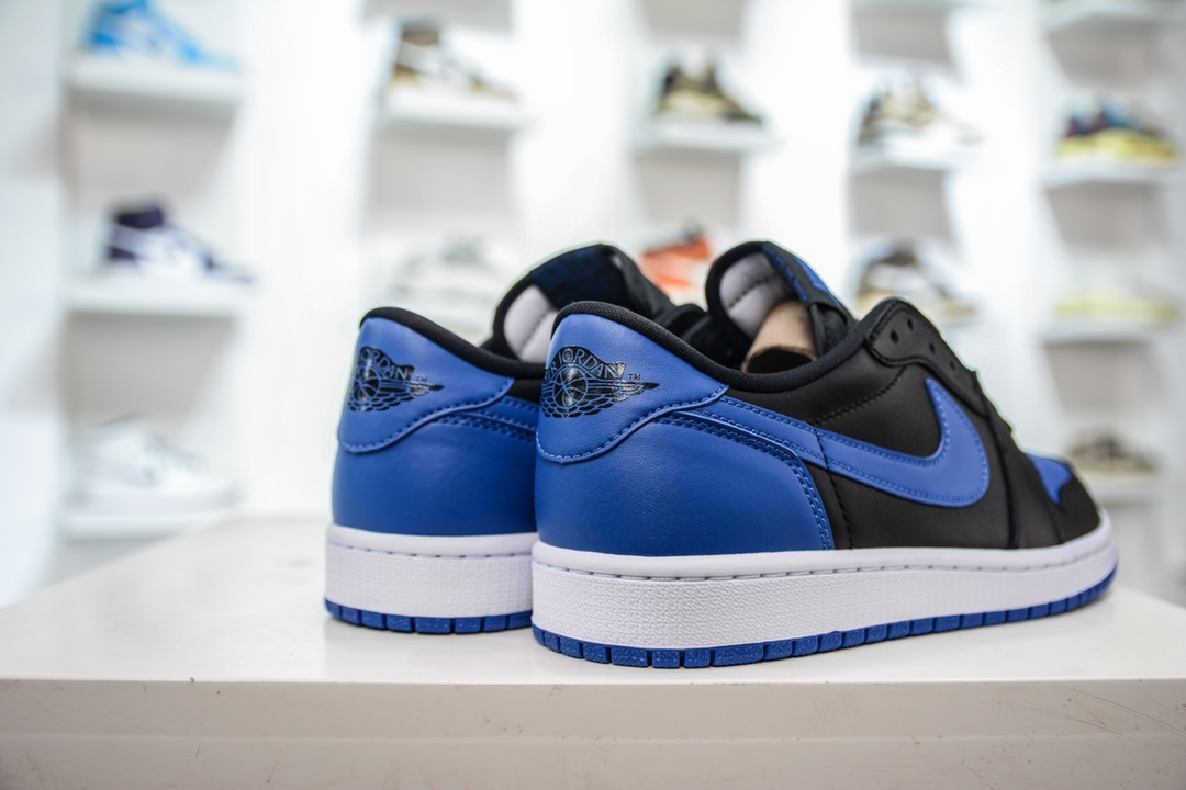 DG version Dongguan original channel high-end goods Air Jordan 1 Low OG series black and blue color 705329-004