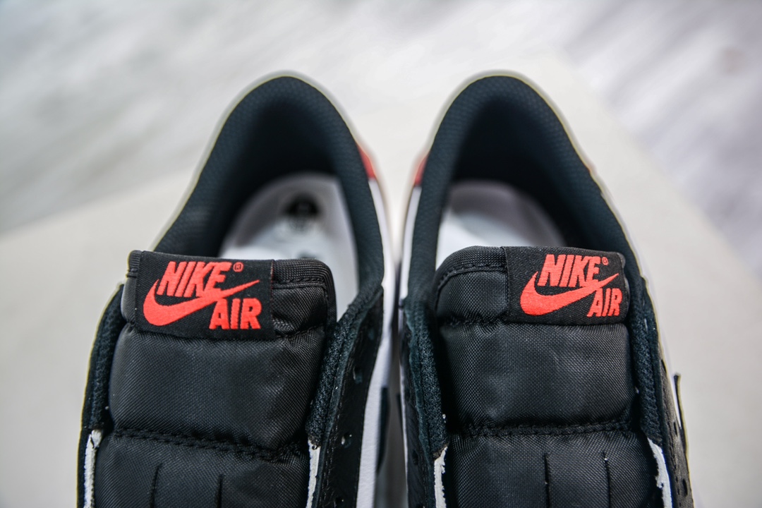 DG version Dongguan original channel high-end goods Air Jordan 1 Low OG series black toe color CZ0790-106