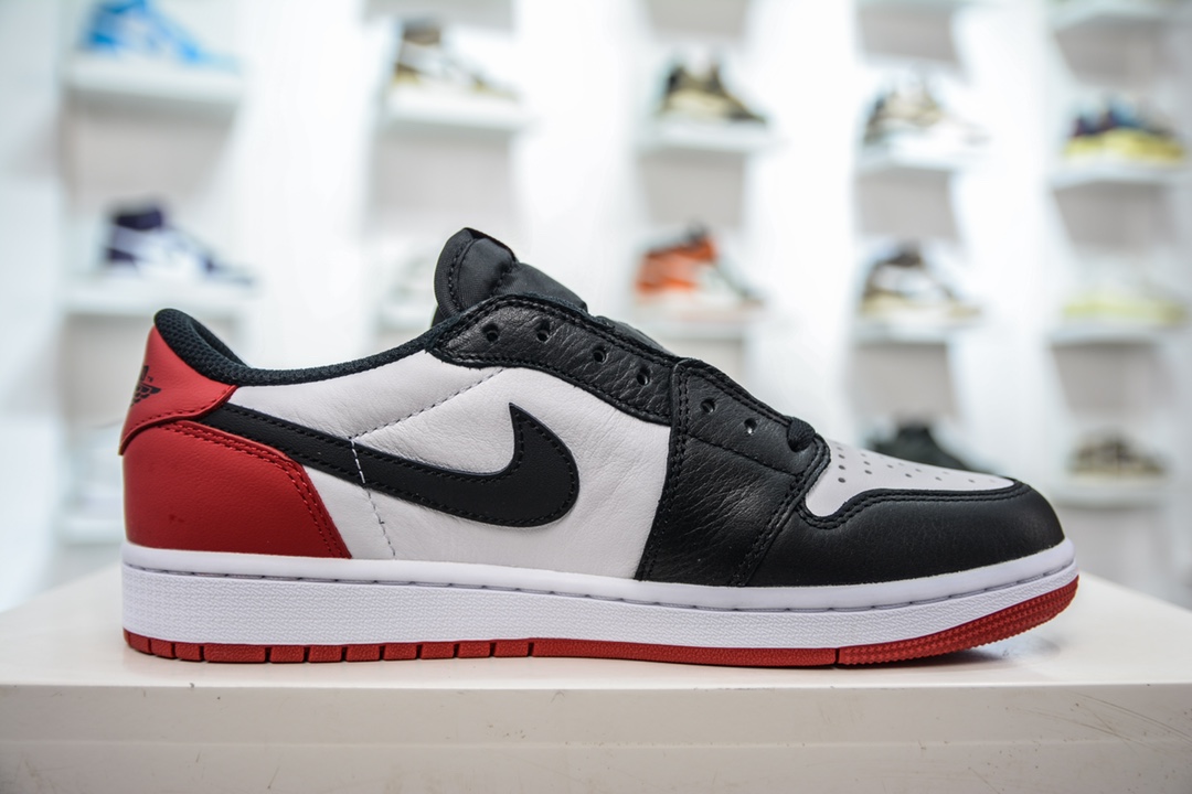 DG version Dongguan original channel high-end goods Air Jordan 1 Low OG series black toe color CZ0790-106