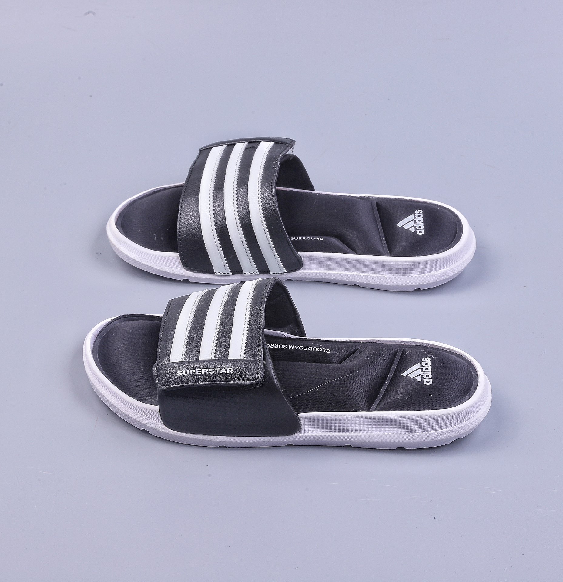 New goods #channel original Adidas SUPERSTAR SLIDE men and women couple casual sports Velcro sandals slippers super soft bottom