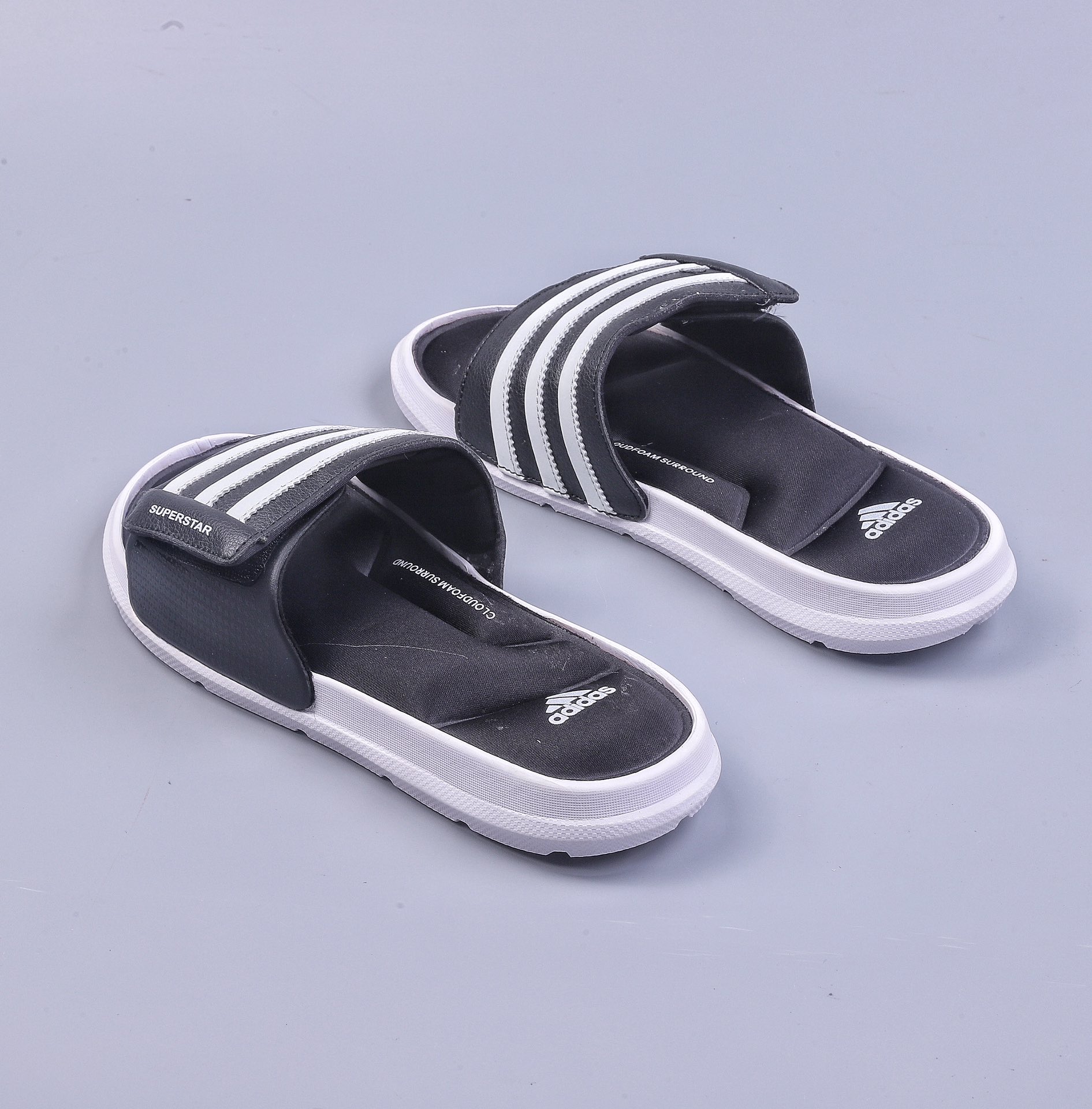 New goods #channel original Adidas SUPERSTAR SLIDE men and women couple casual sports Velcro sandals slippers super soft bottom