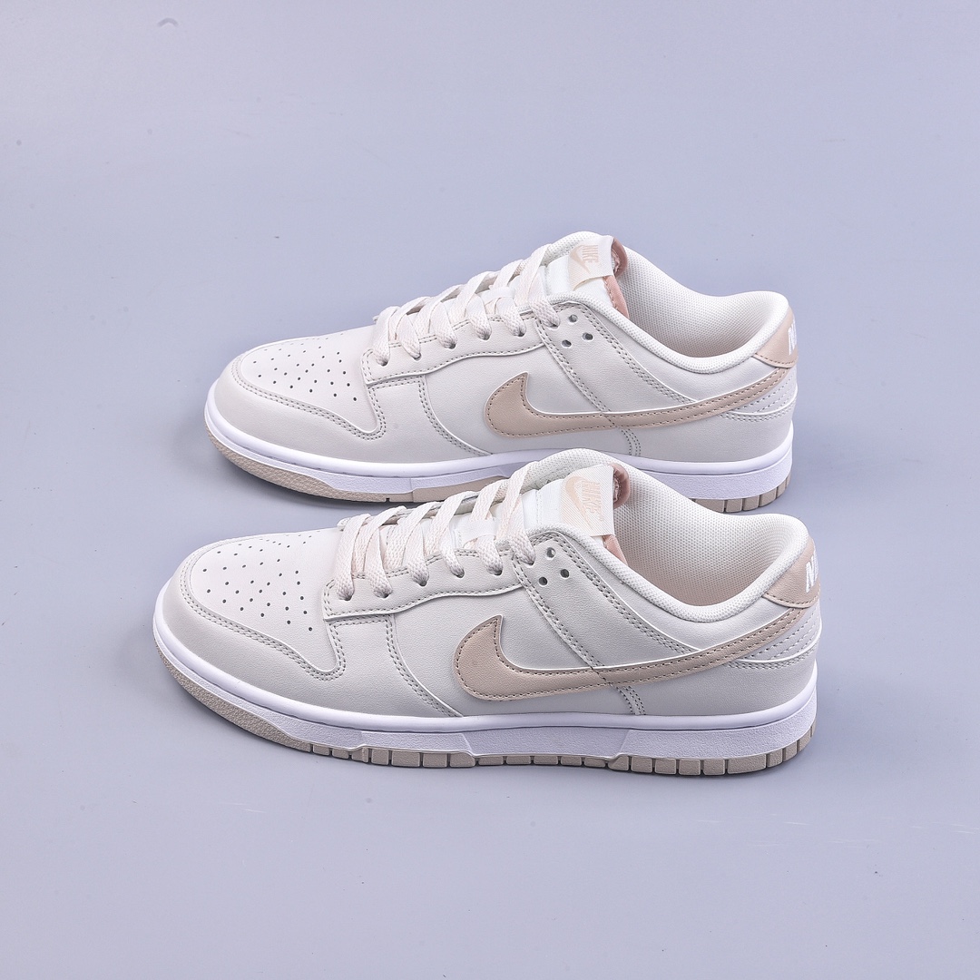 YH Nike Dunk Low Retro ”Sanddrift” white gold SB smashed backboard fashion casual sneakers DV0831-003