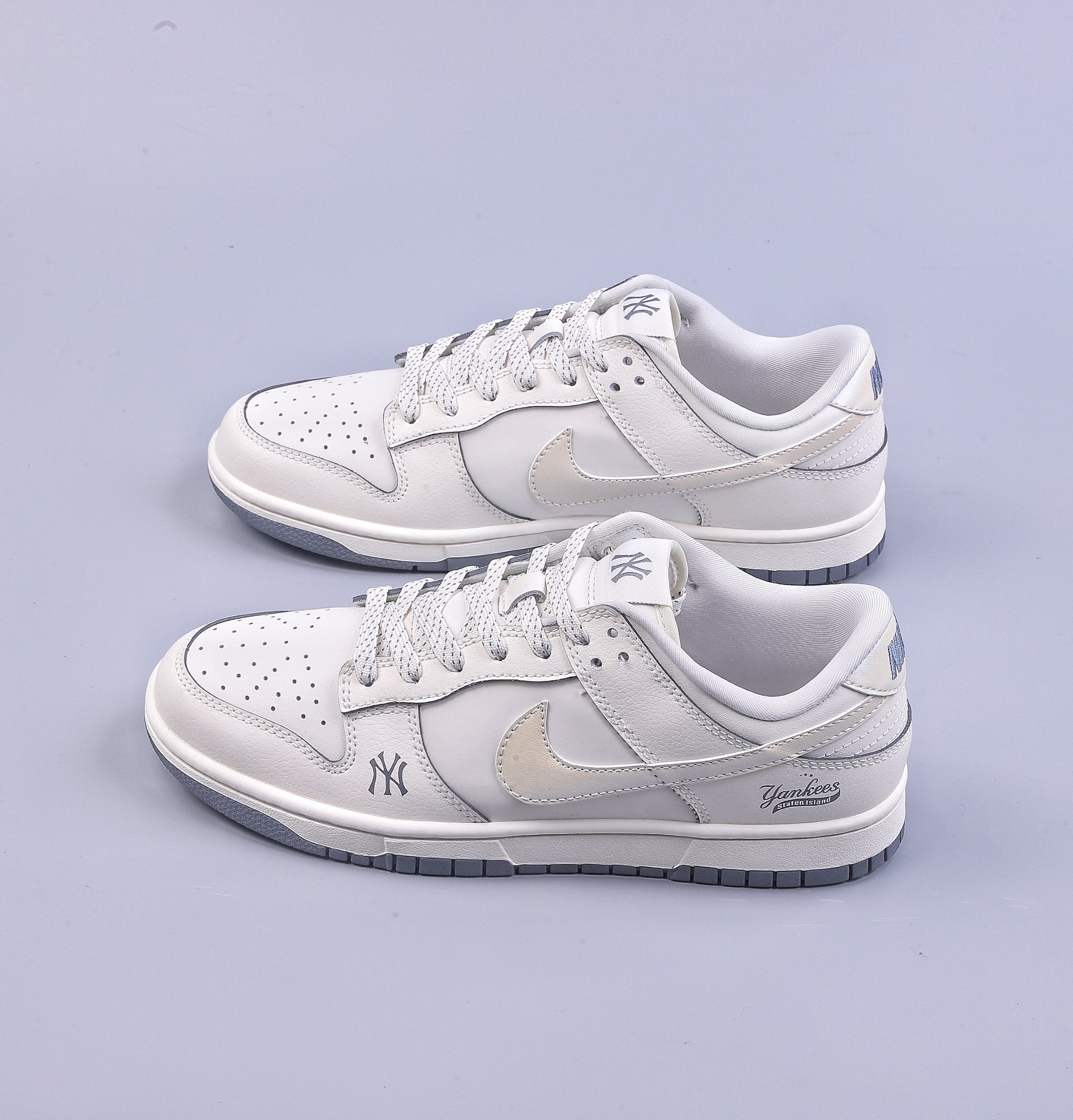 260 MLB x Nike Dunk Low 水泥灰 此款主张打破传统的工业化流水线设计限制 FC1688-106