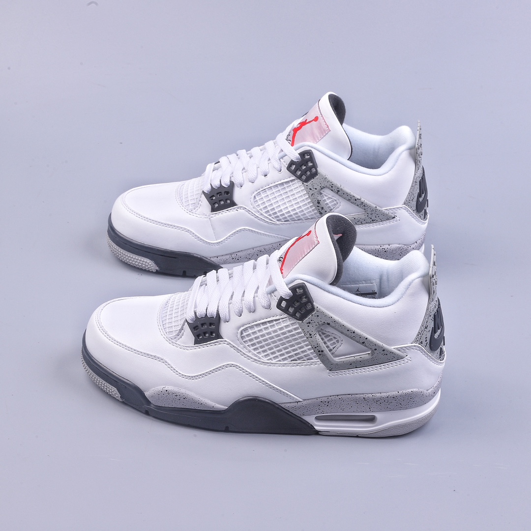 God Edition Air Jordan 4 Retro White Cement Black Cement 840606-192