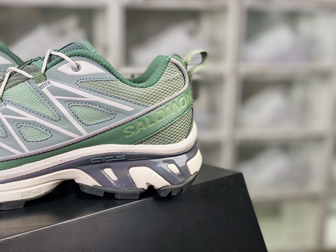 Salomon/Salomon XT-6 ”Lily Pad Pewter” skyline series low-top sneakers ”emerald green gray xt6” 471342