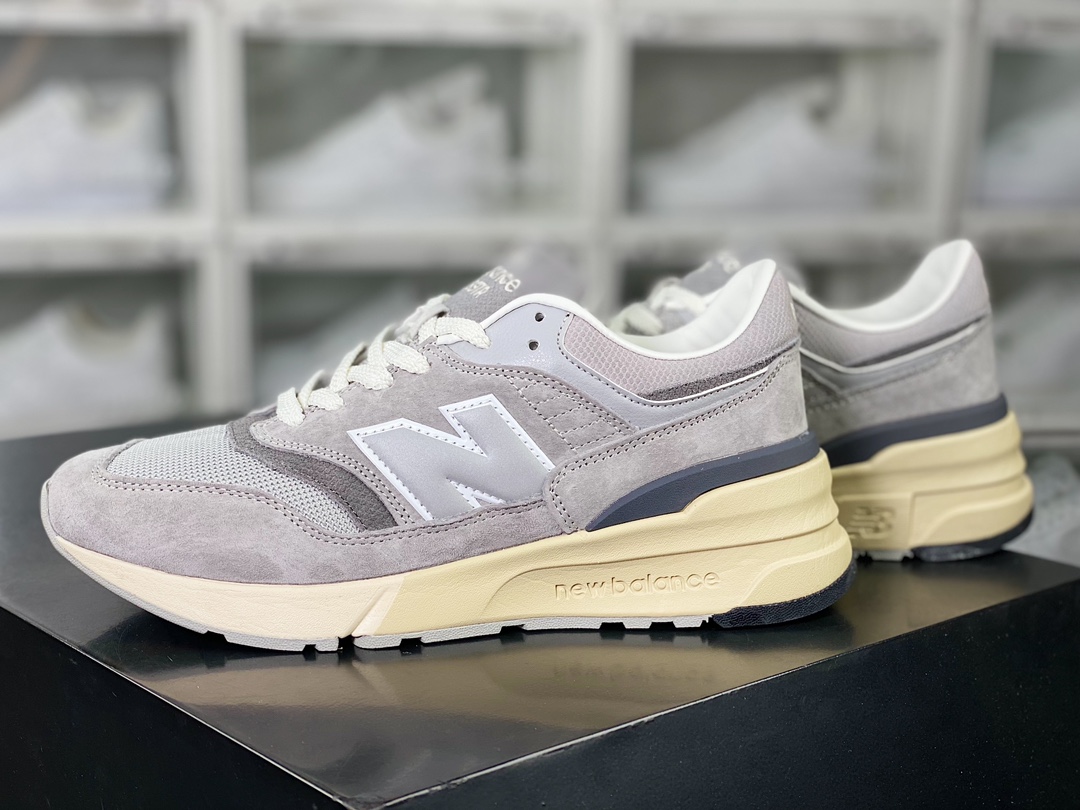 New Balance 997R ”Grey” improved version series low-top classic jogging shoes ”Original Gray Silver Beige Bottom” U997RHA